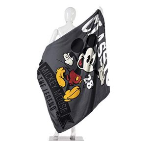 Disney's Mickey Mouse, "A Classic" Micro Raschel Throw Blanket, 46" x 60", Multi Color