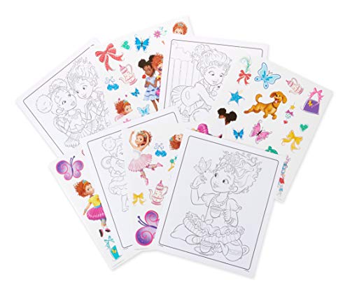 Crayola Fancy Nancy Coloring Pages & Sticker Sheets, Gift for Girls, Ages 3, 4, 5, 6, 7, Multicolor