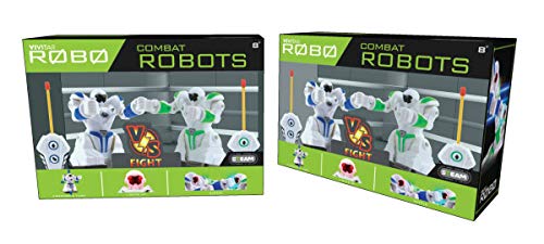 Kids Tech Robots, Lights Up, Battles Opposite Robot, Easy to Control & Small Enough to Carry, Suitable for Ages 6+, Remote Controlled Robots, Great Gift Idea
