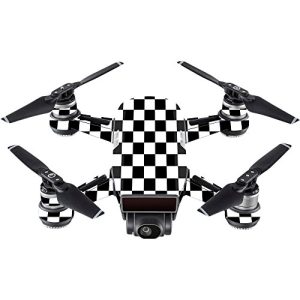 MightySkins Skin Compatible with DJI Spark Mini - Check | Protective, Durable, and Unique Vinyl Decal wrap Cover | Easy to Apply, Remove, and Change Styles | Made in The USA