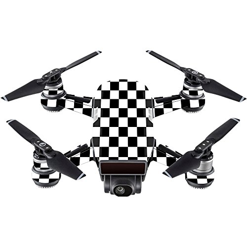 MightySkins Skin Compatible with DJI Spark Mini - Check | Protective, Durable, and Unique Vinyl Decal wrap Cover | Easy to Apply, Remove, and Change Styles | Made in The USA
