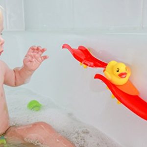 Vital Baby Stick & Slide with Bath Wall Suction Slides and Water Skiing & Squirting Ducks