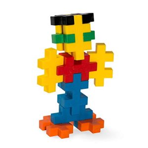 Plus-Plus BIG - Preschool Construction Building Toy, Open Play Set - 400 Pieces with Storage Tub - Basic Color Mix