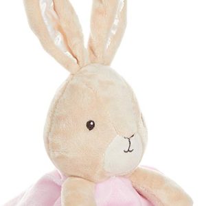 KIDS PREFERRED Peter Rabbit Flopsy Plush Stuffed Animal Snuggler Blanket - Pink