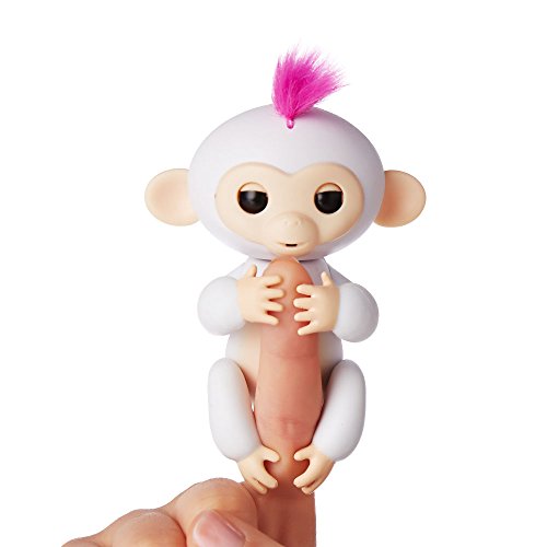 WowWee Fingerlings - Interactive Baby Monkey - Sophie (White with Pink Hair)