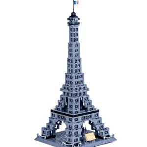 978 Pieces The Eiffel Tower of Paris 3D Building Block-8015