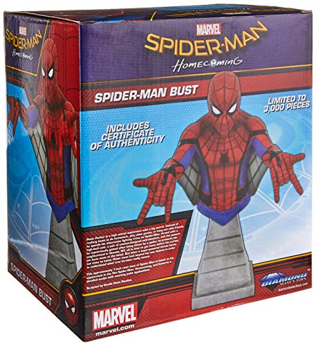DIAMOND SELECT TOYS Marvel Spider-Man Homecoming: Spider-Man (Web Glider Version) Resin Figure Bust