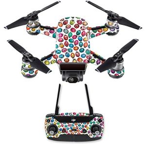 MightySkins Skin Compatible with DJI Spark Drone & Controller - Color Bugs | Protective, Durable, and Unique Vinyl Decal wrap Cover | Easy to Apply, Remove, and Change Styles | Made in The USA
