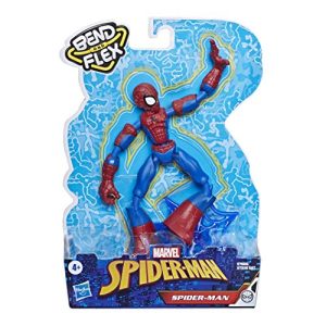 Spider-Man Marvel Bend & Flex Action Figure Toy, 6" Flexible Figure, Includes Web Accessory, for Kids Ages 6 & Up