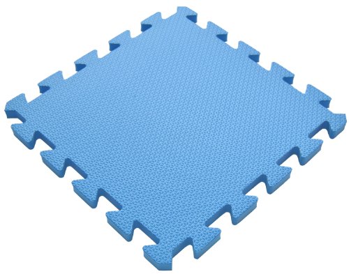 36 Pieces Non-Toxic Waterproof Foam Wonder Mats: Non-Recycled Quality & Extra Thick 12" X 12" X ~9/16" (BLU)