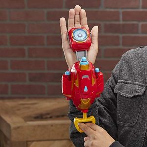 Avengers NERF Power Moves Marvel Iron Man Repulsor Blast Gauntlet NERF Dart-Launching Toy for Kids Roleplay, Toys for Kids Ages 5 and Up