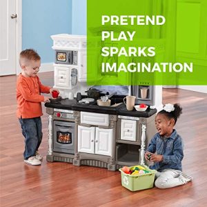 Step2 Lifestyle Dream Kitchen | Plastic Toy Play Kitchen with 37-Pc Accessories Set | Contemporary Kids Kitchen Playset