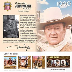 MasterPieces John Wayne Jigsaw Puzzle, America's Cowboy, Legendary Collection, 1000 Pieces