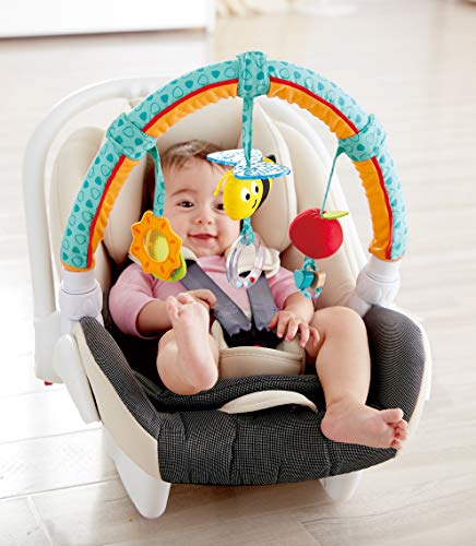 Hape Garden Friends Play Arch| Infant Crib Play Set Hanging Toys, Stroller and Car Seat Pram Toy Suitable for Children 0-5 Month Old