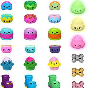 Pooparoos: Squishy Pooping Pets Surprise Multipack with 3 Pooparoos - Figures and 10 Food Accessories