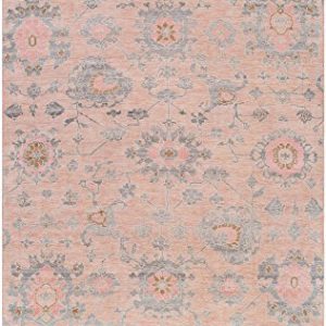 Surya GGS1005-69 Gorgeous Area Rug, 6' x 9', Neutral, Pink