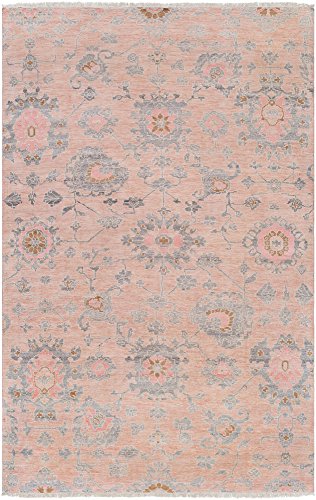 Surya GGS1005-69 Gorgeous Area Rug, 6' x 9', Neutral, Pink