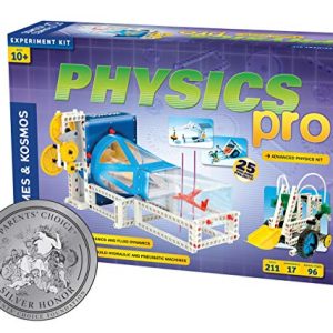 Thames & Kosmos Physics Pro (V 2.0) Science Kit | 96 Page Color Manual | 31 Experiments | Advanced Physics Education Kit | Parents' Choice Silver Award Winner