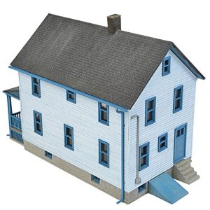 Walthers Cornerstone HO Scale Model Story Frame House Kit, 1/16" 12.7 x 6.3 x 10.3cm
