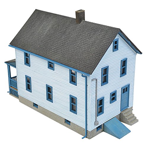 Walthers Cornerstone HO Scale Model Story Frame House Kit, 1/16" 12.7 x 6.3 x 10.3cm