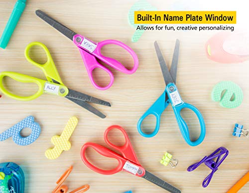 Stanley Guppy 5-Inch Blunt Tip Kids Scissors, 8-Pack, Assorted Colors (SCI5BT-8PK)