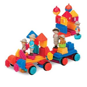 Bristle Blocks by Battat – The Official Bristle Blocks – 85 Pieces in a Carry Case – Creativity Building Toys for Dexterity and Fine Motricity – BPA Free 2 years +
