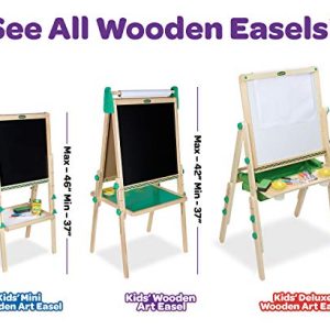 Crayola Kids Wooden Easel, Dry Erase Board & Chalkboard, Amazon Exclusive, Kids Toys, Gift, Age 4, 5, 6, 7