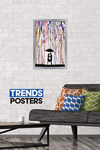 Trends International Crayon Art Wall Poster, 14.725" x 22.375", Silver Framed Version