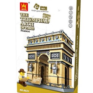 WANGE Building & Construction 8021 The Triumphal Arch of Paris France Building Blocks (1401Piece)