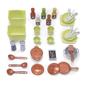 Step2 Modern Metro Kitchen | Modern Play Kitchen & Toy Accessories Set | Kids Kitchen Playset with Real Lights & Sounds