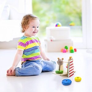 Wooden Wonders Balancing Bears Ring Stacker See-Saw by Imagination Generation