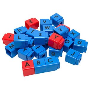 Didax Jumbo Alphabet Unifix Cubes, Set of 30