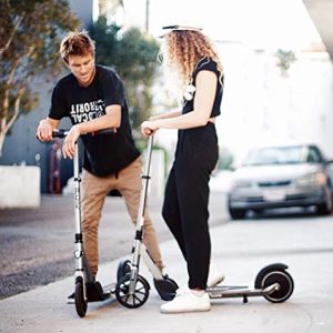 Razor E Prime Electric Scooter - Up to 15MPH, 8" Airless Flat-free Tires, Rear Wheel Drive, 250W Brushless Hub Motor, Super Lightweight 21lbs, Anti-Rattle, Aluminum Folding Electric Scooter for Adults