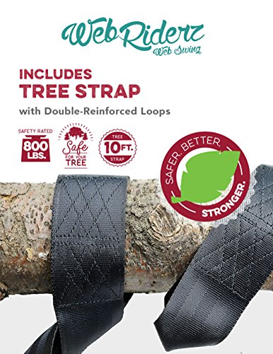 M & M Sales Enterprises 46" Web Riderz Web Swing Platform, Black