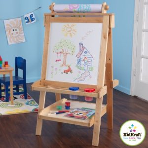 KidKraft Deluxe Wood Easel-Natural