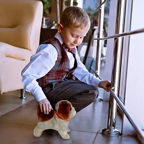 Happy Trails Interactive Plush Puppy Toy– Battery Operated Dog That Walks, Barks & Does Back Flips, Soft & Snuggly Fur, Stuffed Animal Robot