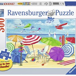Ravensburger 13590 Meet me at The Beach 300 Piece Large Pieces Jigsaw Puzzle for Adults - Every Piece is Unique, Softclick Technology Means Pieces Fit Together Perfectly