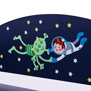 Fantasy Fields - Outer Space Kids' Toy Organizer with 6 Storage Bins, Blue