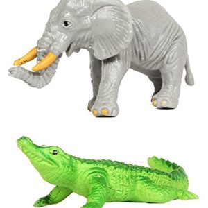 Safari Ltd Wild TOOB With 12 Great Jungle Friends, Including a Giraffe, Brown Bear, Tiger, Camel, Lion, Crocodile, Gorilla, Hippo, Rhino, Zebra, Panther and Elephant (Discontinued by manufacturer)