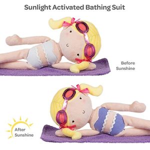 Adora Interactive Doll with UV Light Activated Bathing Suit - 12 inch Plush Doll Sunshine Friends Summer
