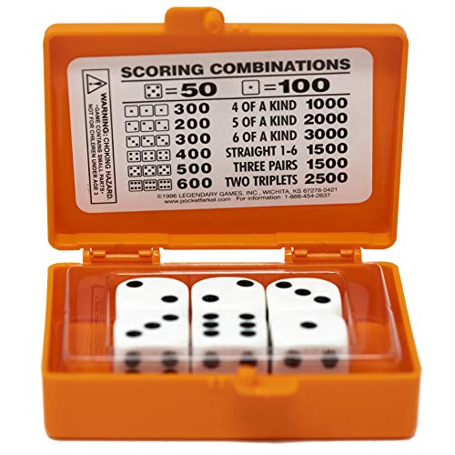 Legendary Games LGIFP07001 Orange Flat Pack Farkel, Orange