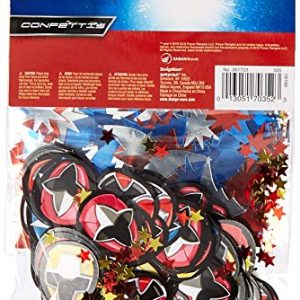 Amscan 361723 Power Rangers Ninja Steel Value Confetti, Party Decor, 12 Ct, Multicolor