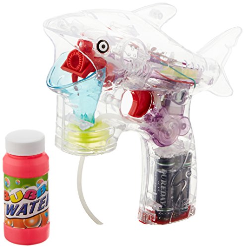 Rhode Island Novelty Led Shark Shaped Bubble Blower Gun Gift