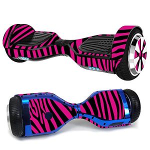 MightySkins Skin Compatible with Hover-1 H1 Hoverboard Scooter - Pink Zebra | Protective, Durable, and Unique Vinyl Decal wrap Cover | Easy to Apply, Remove, and Change Styles | Made in The USA