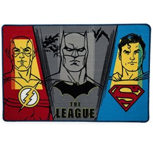 Delta Children Soft Area Rug with Non Slip Backing, DC Comics Justice League