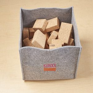 ECR4Kids KORXX Eco-Blox with Storage Container - Cork Building Block Set for Kids (35-Piece Kit)