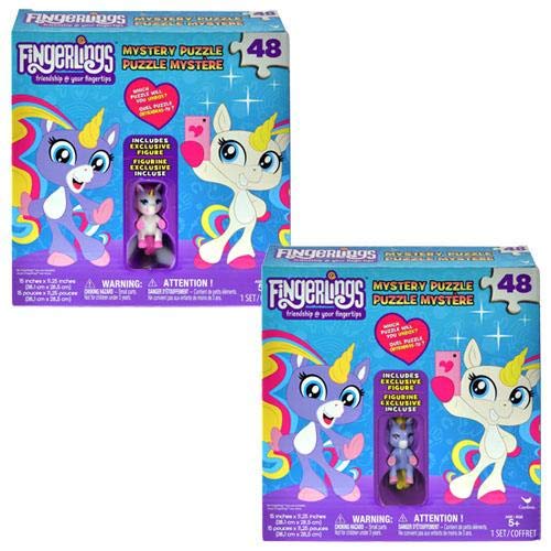 Fingerlings Unicorn Surprise 48Pc Puzzle Box with Assorted Unicorn Figure