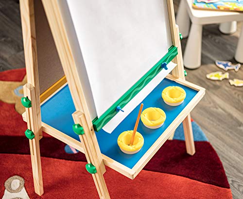 Crayola Kids Wooden Easel, Dry Erase Board & Chalkboard, Amazon Exclusive, Kids Toys, Gift, Age 4, 5, 6, 7