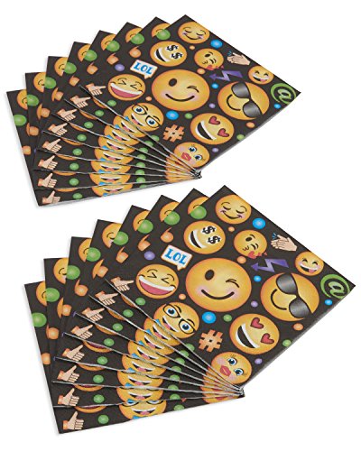 American Greetings LOL Emojis Party Supplies, Paper Lunch Napkins (16-Count)