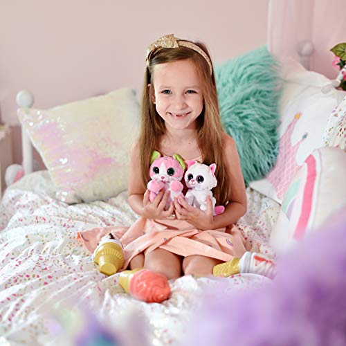 Sunny Days Entertainment Cool Cats Collectible Plush Transform from Scented Ice Cream Cone Into Adorable Cats